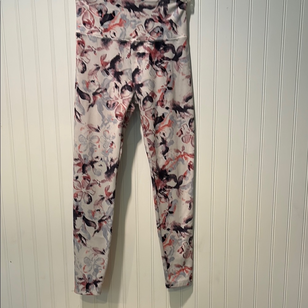 Balance Collection Floral Patterned Leggings Size M
